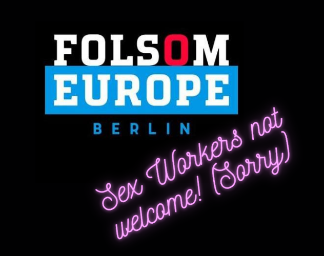 Hinweis von Der Dominus alias SM Master Andre bezüglich seiner Ausladung als Sexarbeiter vom Folsom Street Event in Berlin 2023